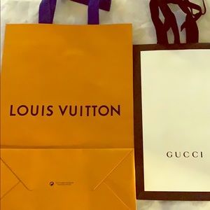 Bags Gucci and Louis Vuitton